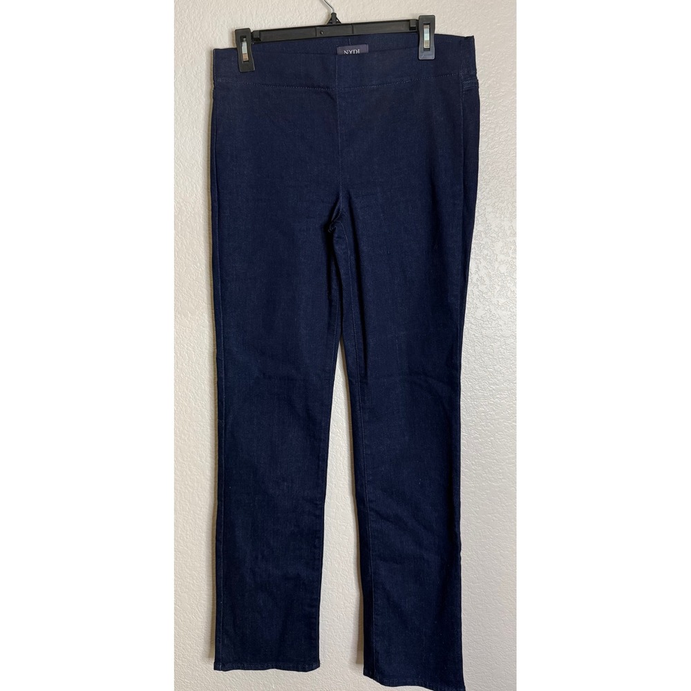NYDJ Womens Size 6 Denim Leggings Blue Lift Tuck Pull On‎ Dark Indigo Preppy